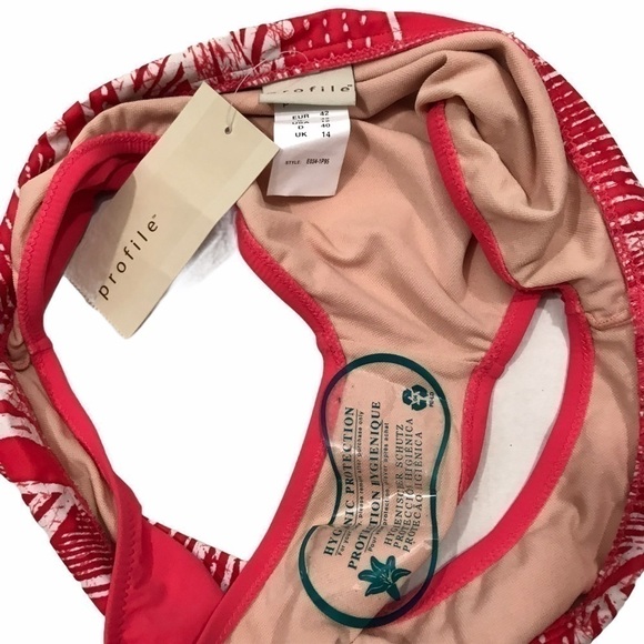 Profile by Gottex Tankini Two Piece Red White Coral - Picture 6 of 8